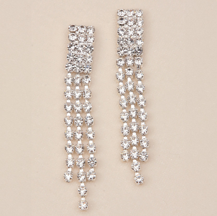 Rhinestone Drop Earrings