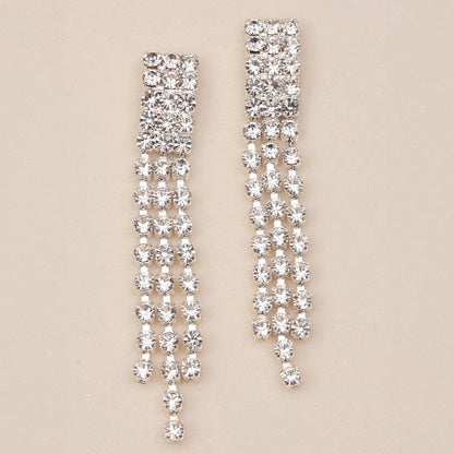 Rhinestone Drop Earrings