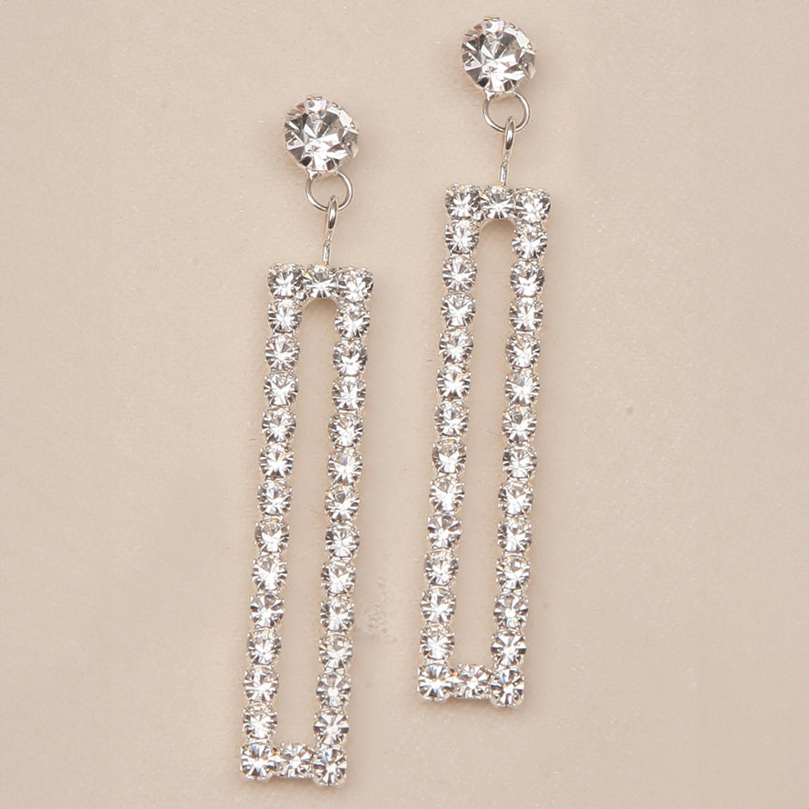 Rhinestone Drop Earrings