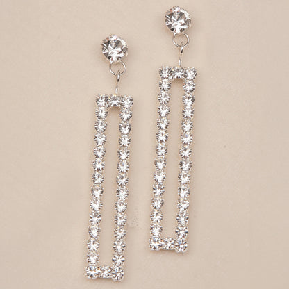 Rhinestone Drop Earrings