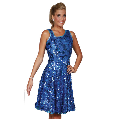 Asymmetrical Sequin Dress & Sequin Tearaway Dress