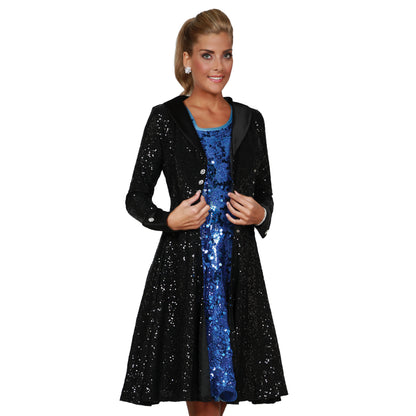 Asymmetrical Sequin Dress & Sequin Tearaway Dress