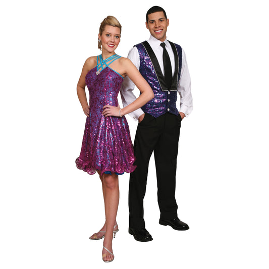 Bubble Sequin Mesh Couples Look