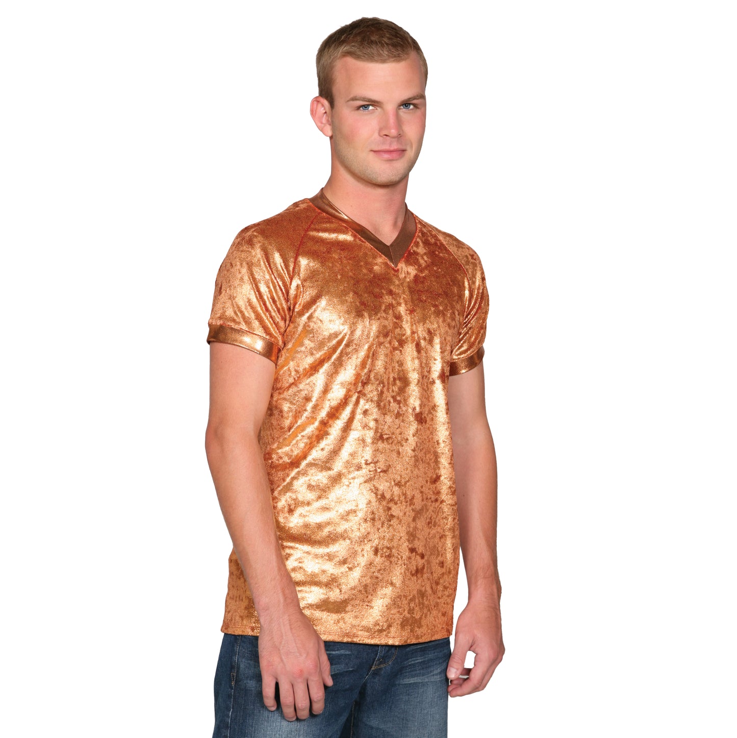 Metallic Crushed Velvet Shirt